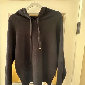 Cyrus Women Black Knit Hooded Sweater